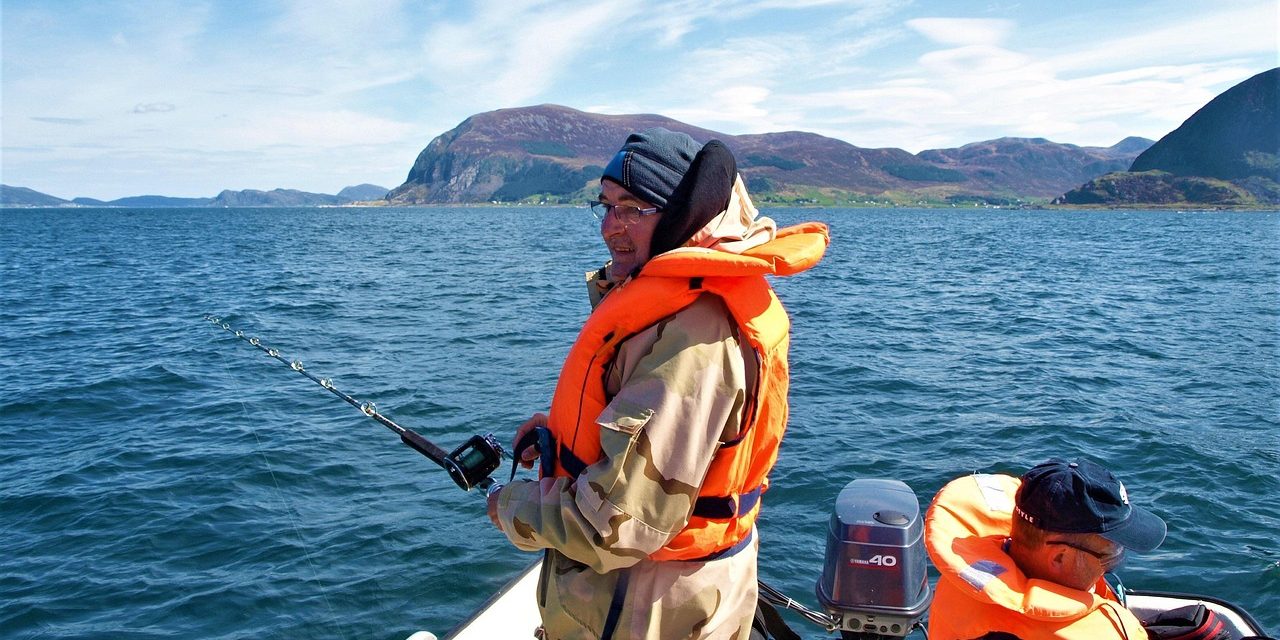 homens, natureza, pescaria, peixe, pescadores, revestimentos de vida, vara de pesca, montanhas, agua, pesca em alto mar, pesca no fiorde, noruega